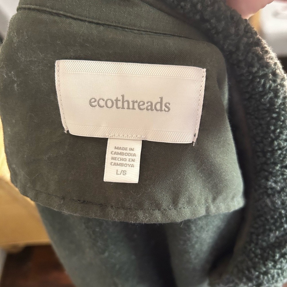 Sherpa Jacket - Dark Green - Women’s Large - Picture 2 of 2